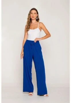 Pantalón Palazzo Azul L
