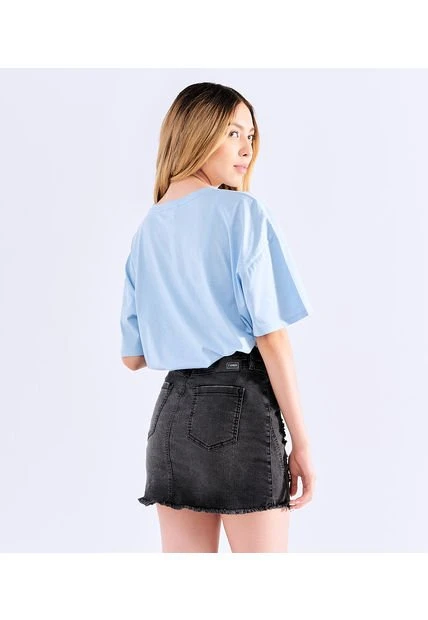 Camiseta Para Mujer Estampada Oversize Typer - Imagen 2