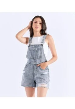 Overol Para Mujer En Denim Corto Typer