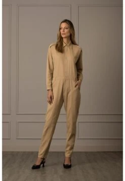 Enterizo Manga Larga Kioto En Tejido Plano Para Mujer