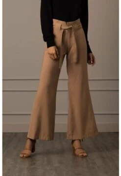 Pantalón Hinojo Para Mujer Wide Leg Miel